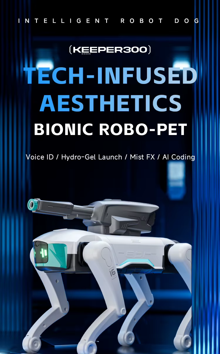 Rced New Y16 2026 Intelligent AI RC Robot Dog Voice Dialogue APP Remote Control Programming Singing Dancing Machine Dog Kids Gift Toy