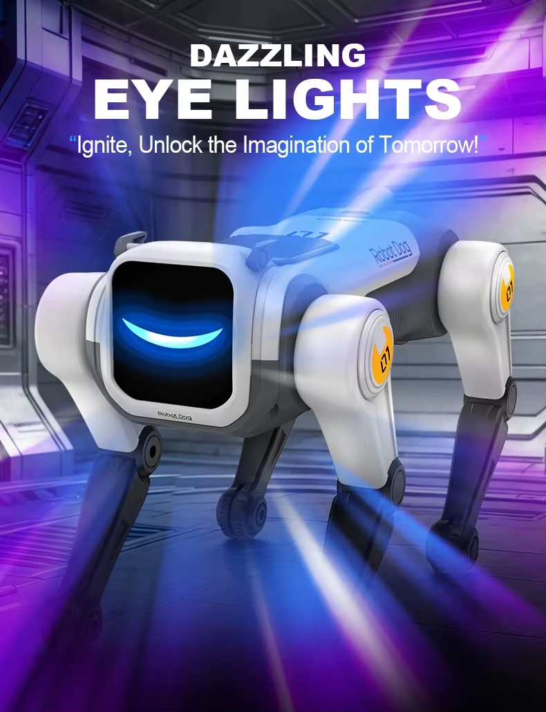 RC Mechanical Dog Intelligent AI RC Robot Dog Voice Command Programmable Singing Dancing Electronic Stunt Bionic Smart Robot Dog