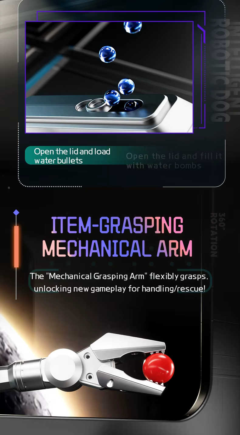 Rced JJRC R41 Pro Intelligent AI RC Robot Dog Voice Dialogue APP Remote Control Programming Singing Dancing Machine Dog Kids Toys