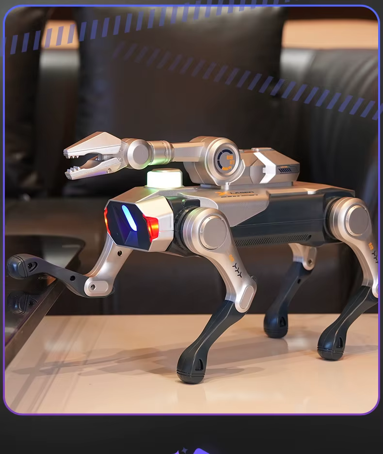 Rced JJRC R41 Pro Intelligent AI RC Robot Dog Voice Dialogue APP Remote Control Programming Singing Dancing Machine Dog Kids Toys