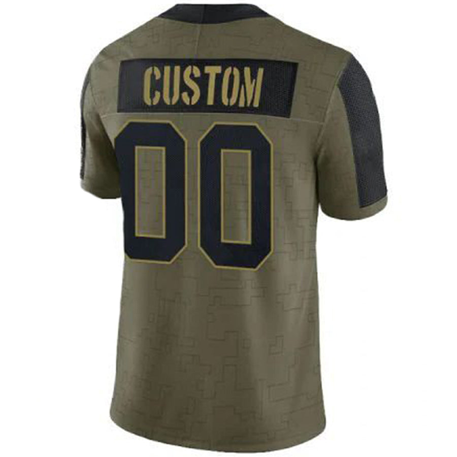 Rced Custom A.Cardinals Olive Salute To Service Limited Stitched Jerseys