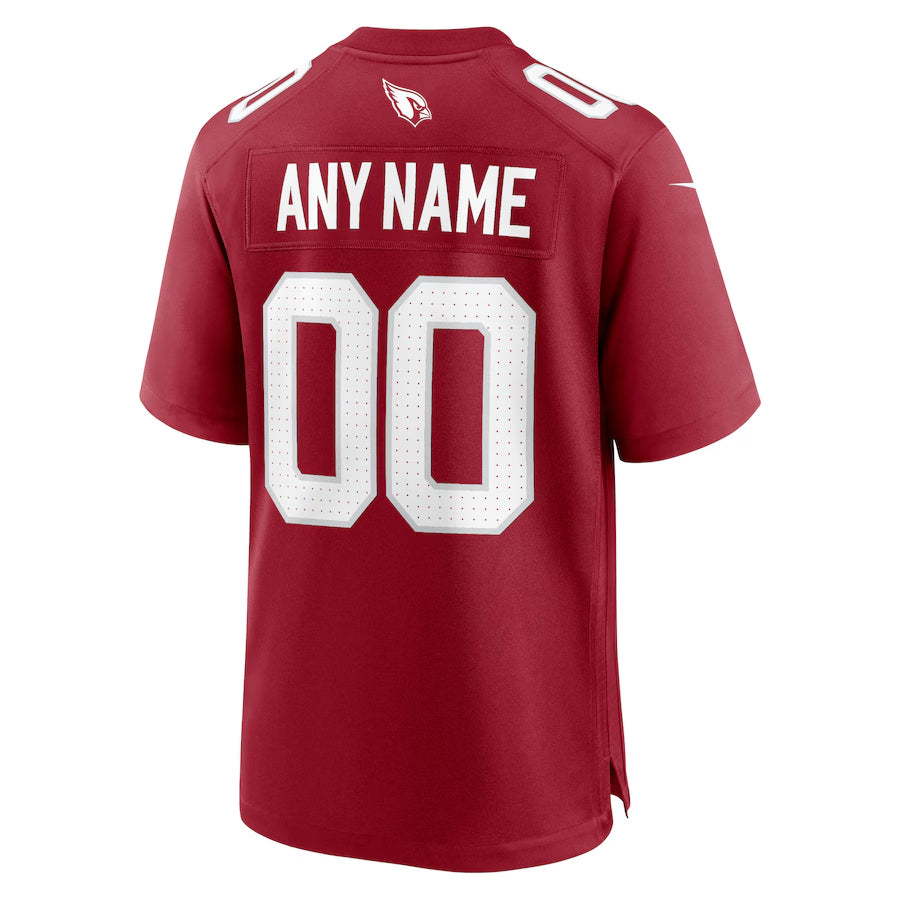 Rced Custom A.Cardinals Red Replica Game Stitched Jerseys