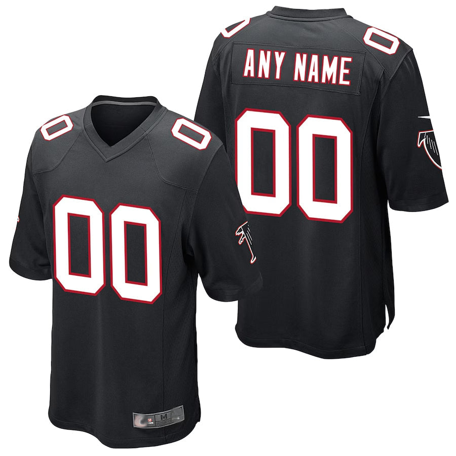 Rced Custom A.Falcons Black Alternate Game Stitched Jerseys