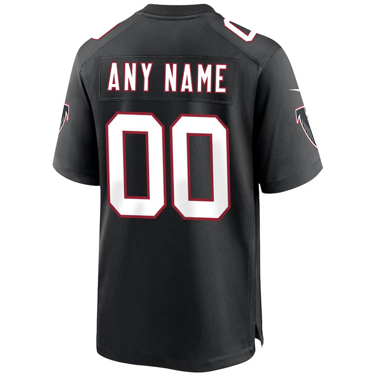 Rced Custom A.Falcons Black Throwback Game Stitched Jerseys