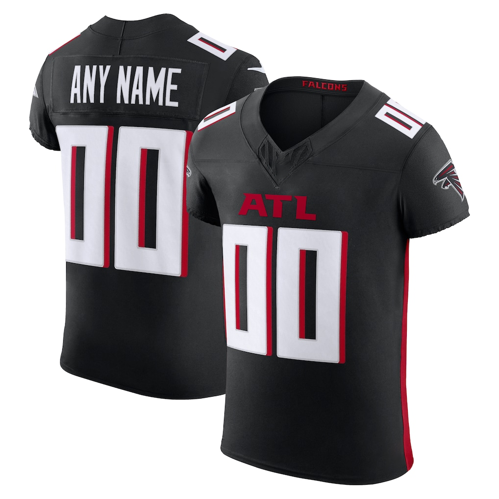 Rced Custom A.Falcons Black Vapor F.U.S.E. Elite Stitched Jerseys