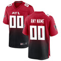 Rced Custom A.Falcons Red Replica Home Game Stitched Jerseys