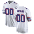 Rced Custom B.Bills White Alternate Game Stitched Jerseys