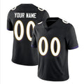 Rced Custom B.Ravens Black Replica Limited Game Stitched Jerseys