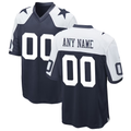 Rced Custom D.Cowboys Navy Alternate Game Jersey Stitched Jerseys