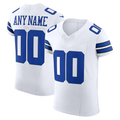 Rced Custom D.Cowboys White Vapor F.U.S.E. Elite Stitched Jerseys