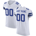 Rced Custom D.Cowboys White Vapor Untouchable Elite Stitched Jerseys