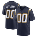 Rced Custom LA.Chargers Navy Alternate Super Chargers Game Stitched Jerseys