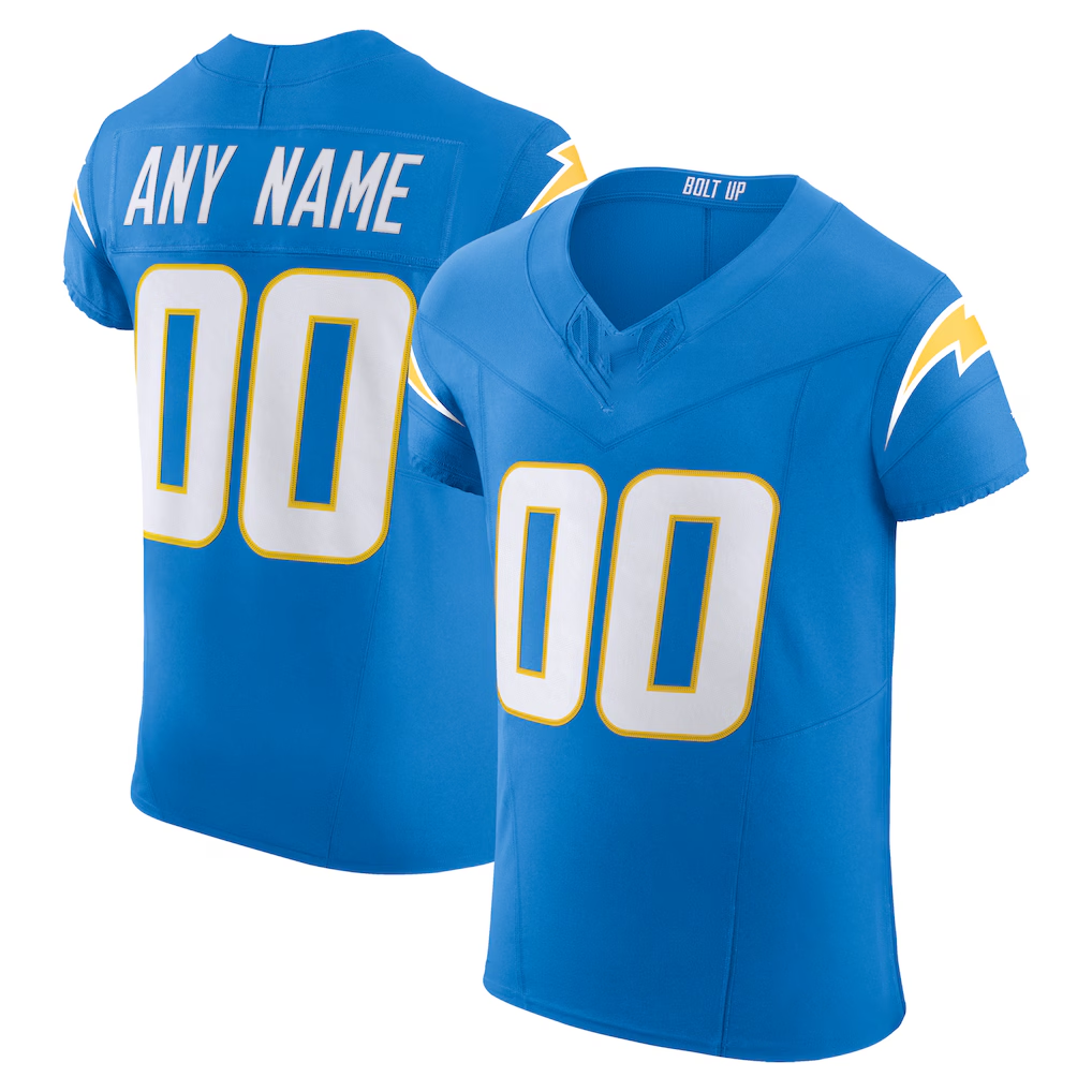Rced Custom LA.Chargers Powder Blue Vapor F.U.S.E. Elite Stitched Jerseys