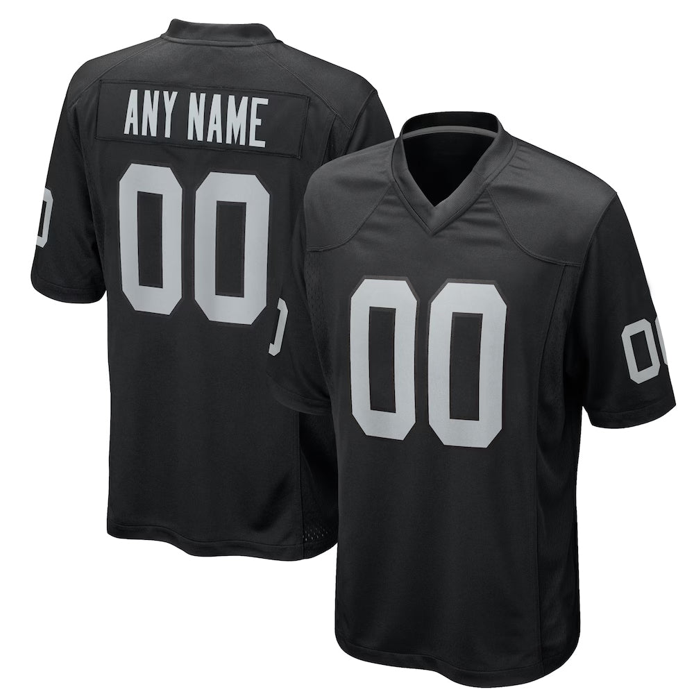 Rced Custom LV.Raiders Black Home Game Stitched Jerseys