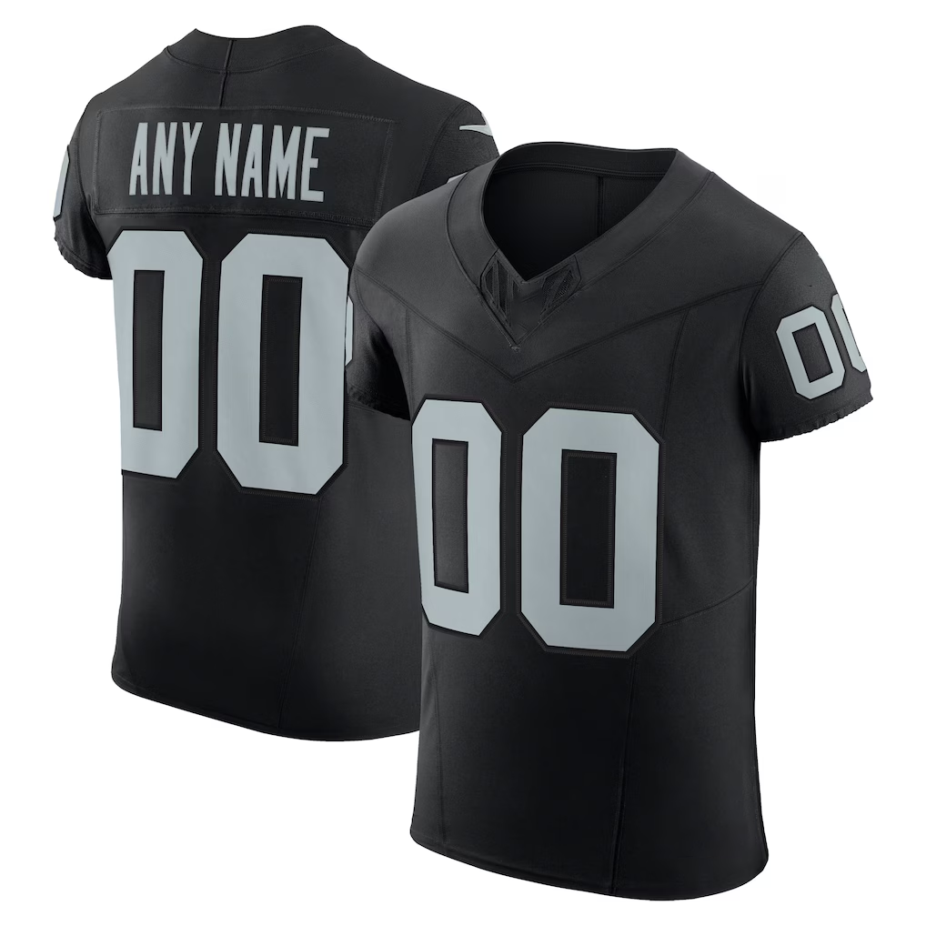 Rced Custom LV.Raiders Black Vapor F.U.S.E. Elite Stitched Jerseys