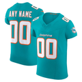 Rced Custom M.Dolphins Aqua Vapor F.U.S.E. Elite Stitched Jerseys