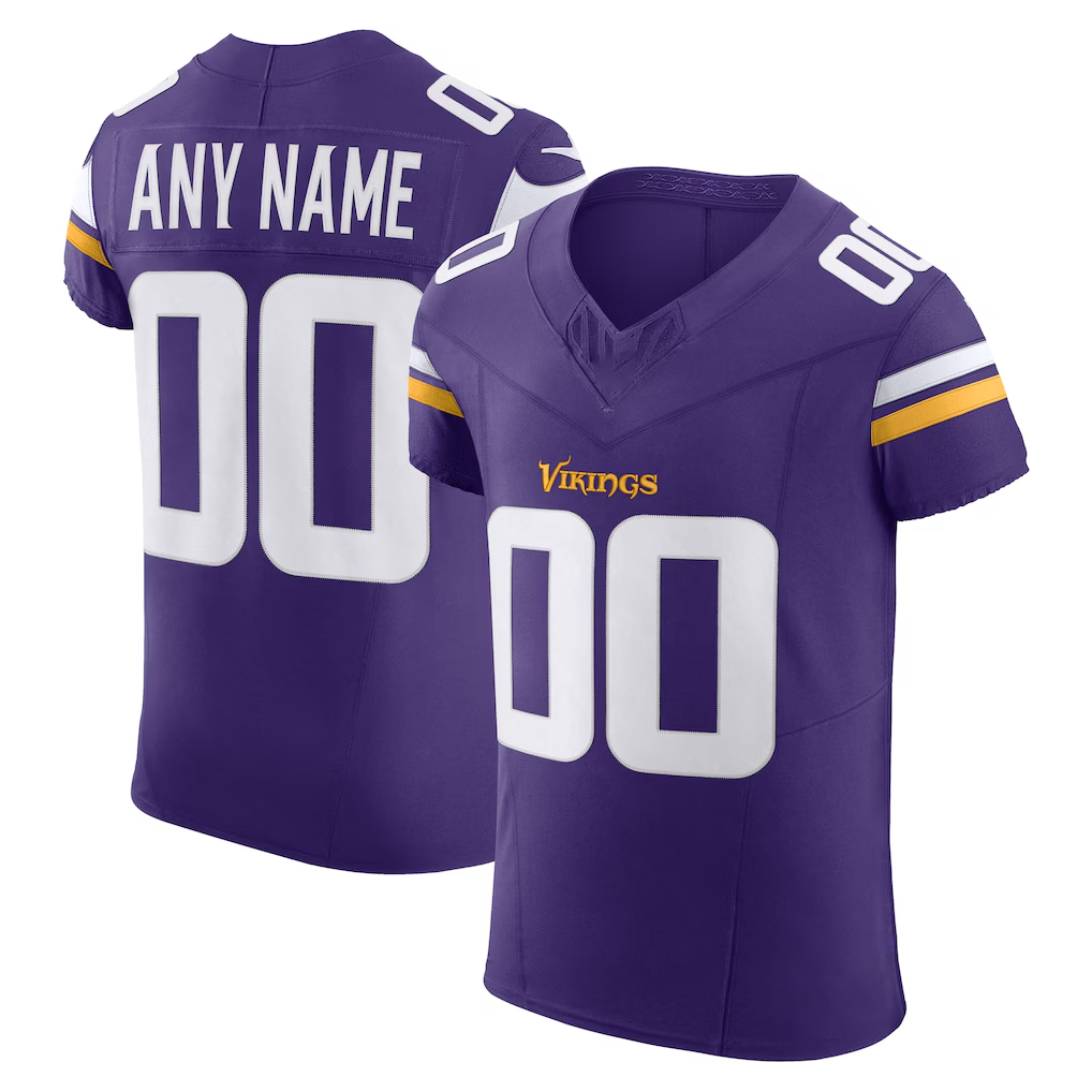 Rced Custom MN.Vikings Purple Vapor F.U.S.E. Elite Stitched Jerseys