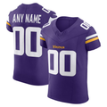 Rced Custom MN.Vikings Purple Vapor F.U.S.E. Elite Stitched Jerseys