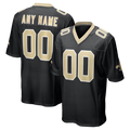 Rced Custom NO.Saints Black Game Stitched Jerseys