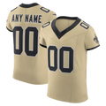 Rced Custom NO.Saints Gold Alternate Vapor F.U.S.E. Elite Stitched Jerseys