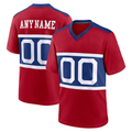 Rced Custom NY.Giants Century Red Alternate Game Stitched Jerseys