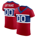 Rced Custom NY.Giants Red Alternate Vapor F.U.S.E. Elite  Stitched Jerseys
