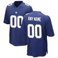 Rced Custom NY.Giants Royal Game Stitched Jerseys