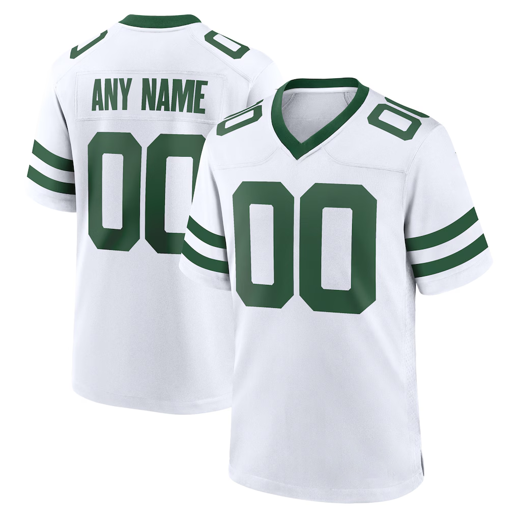 Rced Custom NY.Jets Legacy White Alternate Game Stitched Jerseys
