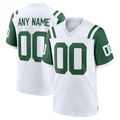 Rced Custom NY.Jets White Classic Alternate Replica Stitched Jerseys