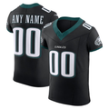 Rced Custom P.Eagles Black Alternate Vapor F.U.S.E. Elite Stitched Jerseys