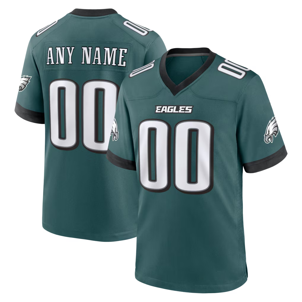 Rced Custom P.Eagles Midnight Green Team Stitched Jerseys