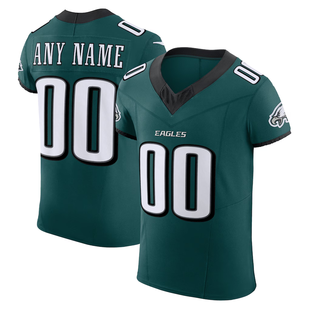 Rced Custom P.Eagles Midnight Green Team Vapor F.U.S.E. Elite Stitched Jerseys