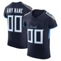 Rced Custom T.Titans Navy Vapor F.U.S.E. Elite Stitched Jerseys