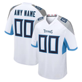 Rced Custom T.Titans White Game Stitched Jerseys