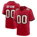 Rced Custom TB.Buccaneers Red Team Game Stitched Jerseys
