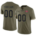 Rced Custom TB.Buccaneers Salute To Service Olive Stitched Jerseys