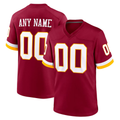 Rced Custom W.Commanders Burgundy Game Stitched Jerseys