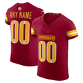 Rced Custom W.Commanders Burgundy Team Vapor F.U.S.E. Elite Stitched Jerseys