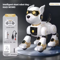 Rced Funny RC Robot Electronic Dog Stunt Dog Voice Command Programmable Touch-sense Music Song Robot Dog for Boy Girls Children Toys