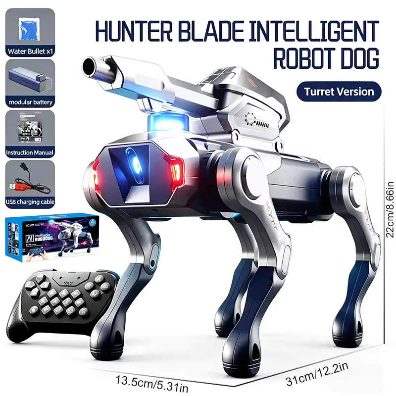 Rced JJRC R41 Pro Intelligent AI RC Robot Dog Voice Dialogue APP Remote Control Programming Singing Dancing Machine Dog Kids Toys