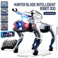 Rced JJRC R41 Pro Intelligent AI RC Robot Dog Voice Dialogue APP Remote Control Programming Singing Dancing Machine Dog Kids Toys