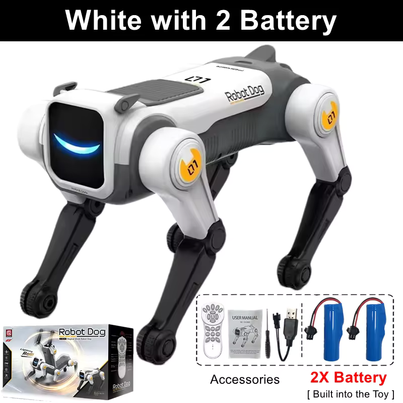 RC Mechanical Dog Intelligent AI RC Robot Dog Voice Command Programmable Singing Dancing Electronic Stunt Bionic Smart Robot Dog