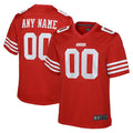 Rced Custom SF.49ers Red Game Team Colour Stitched Jerseys